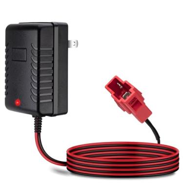 Imagem de Carregador de bateria infantil de 6 V para BMX X6 Kid TRAX Disney GMC Dinsney Wal-Mart Moto ATV Quad Power Wheels Charger Ride-On Toys Plugue quadrado vermelho