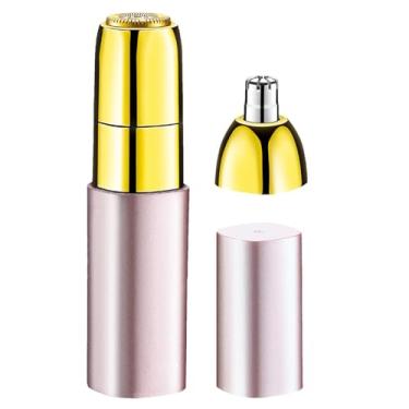 Imagem de Aparador de sobrancelhas para remoção de pelos faciais | Aparador de sobrancelhas portátil para mulheres - Máquina de barbear com carregamento USB para viagem de negócios, acampamento, casa