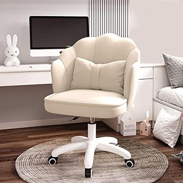 Imagem de Cadeira de escritório para jogos, cadeira de computador, cadeira de computador ajustável em altura, poltrona para quarto, sala de estar, maquiagem, cadeira de mesa de pétala de veludo, cadeira