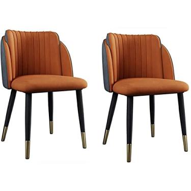 Imagem de Conjunto de cadeiras de jantar – Cadeiras de canto de cozinha, cadeiras de jantar de veludo de cozinha, conjunto de 2 cadeiras de cozinha, sala de estar, sala de estar, balcão, cadeira de jantar de