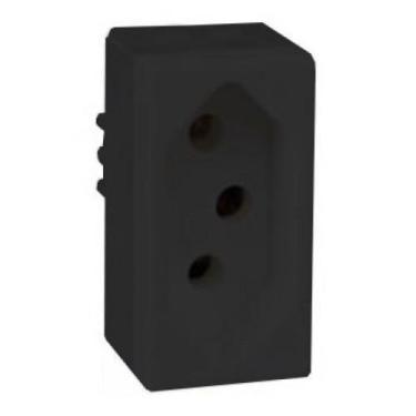 Imagem de Modulo Tomada 20A - Recta Grafite Satin Fosco - Blux Recta Grafite Sat