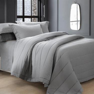 Imagem de Jogo De Cama Chambret Tinto Silver Casal 200 Fios - Kacyumara