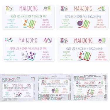 Imagem de Faccito 4 Pcs Mahjong Line Finder Colorful Mahjong Card Line Reader Mah Jong Rules Helper for Beginners Mah Jong Accessories and Gifts