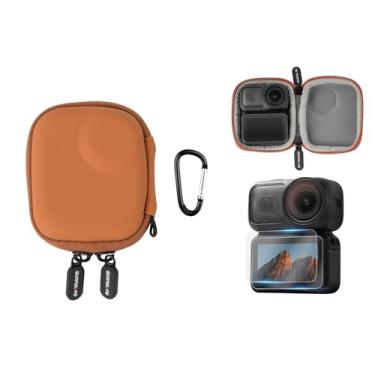 Imagem de BEHORSE Estojo de transporte Osmo Nano + protetor de tela, mini estojo rígido portátil para armazenamento de viagem para acessórios DJI Osmo Nano (laranja)
