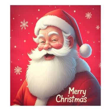 Imagem de SEHANY Capa magnética para lava-louças de Papai Noel, adesivos magnéticos para decoração de Natal antiarranhões para painel de geladeira e lava-louças, decoração de Natal de cozinha doméstica 58 x 66