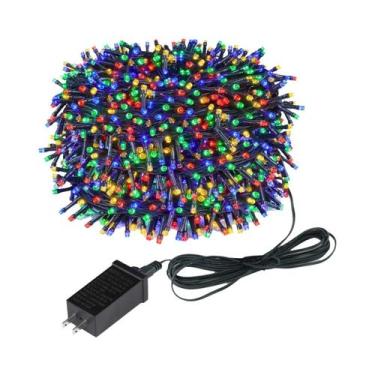 Imagem de Luzes De Natal LED RGB Brancas Quentes À Prova d'Água Para Cortina, Fe