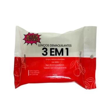 Imagem de Lenço Umedecido Demaquilante Limpeza Facial Maquiagem Skincare Super P