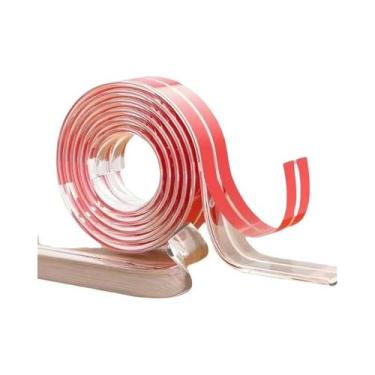 Imagem de Protetor De Canto Transparente Autoadesivo Para Bordas De Mesa 1/2/3/5