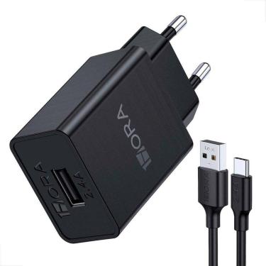 Imagem de Carregador 5V 2.4A 12W + Cabo Dados Usb C 1M 2.4A Vq-T05