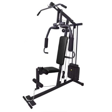 Imagem de Estação Musculação Residencial Carga de Peso até 66kg Preto-Unissex