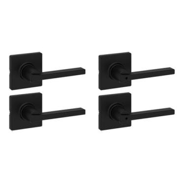 Imagem de Maçaneta de porta Kwikset Casey Hallway Passagem/Cama/Banheira, pacote