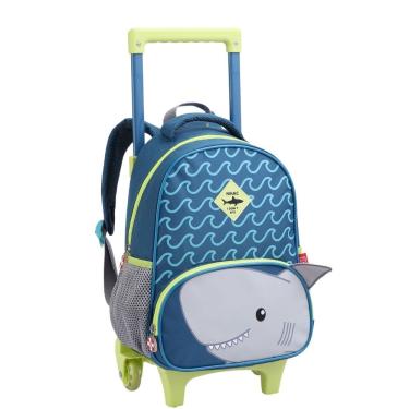 Imagem de Mochila de Rodas Tubarão Meninos Infantil Passeio
