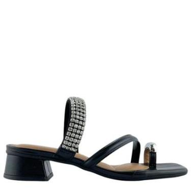 Imagem de Sandália Feminina Com Dedeira E Pedrarias Vizzano Elegante-Feminino