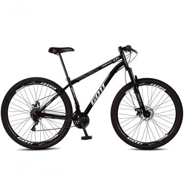 Imagem de Bicicleta Aro 29 Aço Carbono Gott Vortex Rx 21v Com Suspensão E Freio A Disco Preto-branco