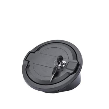 Imagem de Tampa do bocal de abastecimento de combustível com chave, compatível com Jeep Wrangler JL/Gladiator JT 2018-2024, acessórios externos para automóveis.