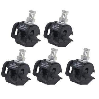 Imagem de Naroote Braçadeira de Perfuração de Isolamento Eficiente Sem Descascamento Divisor de Cabo de Alta Baixa Tensão para Projetos de Energia PVC Cobre 5 Peças Presente para Eletricistas (JJC-4)