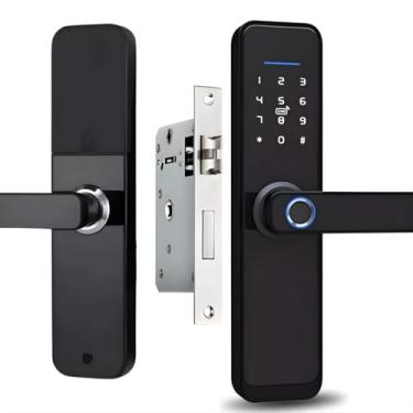 Imagem de Fechadura Inteligente, Fechadura de porta de Entrada sem Chave, Fechadura de porta com Impressão Digital, Fechadura Digital de porta WiFi