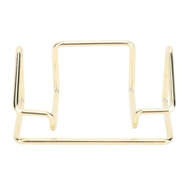 Imagem de Fockety Mesa Porta-Cartões de Visita, 5 Unidades Com Acabamento Liso Em Ferro Suporte Multifuncional para Exibição de Cartões de Visita Suporte para Exibição de para Escritório, (GOLD)