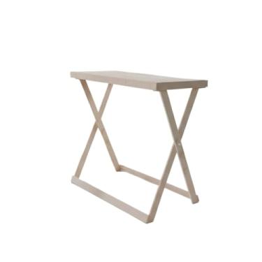 Imagem de Mesa Cavalete Dobrável MDF Pratico e Compacto Decoração Ideal Para Eventos e Festas (TAMPO CRU)