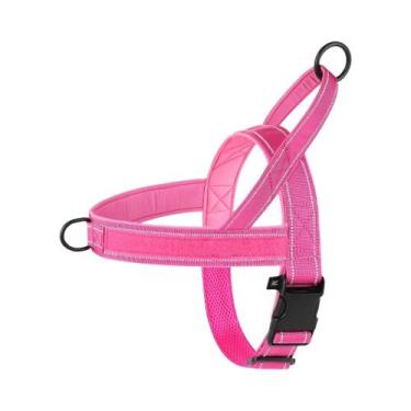 Imagem de Coleira Tática Militar Refletiva Sem Puxar Para Cães, Colete Almofadad