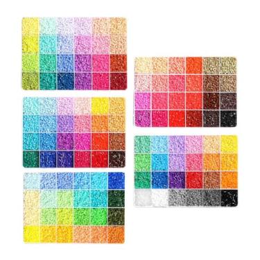 Imagem de KiBcsLic Kit com 5 caixas de contas de fusão de 2,6 mm, mini, materiais criativos para artistas, conjunto de contas de ferro para artesanato, ideal para