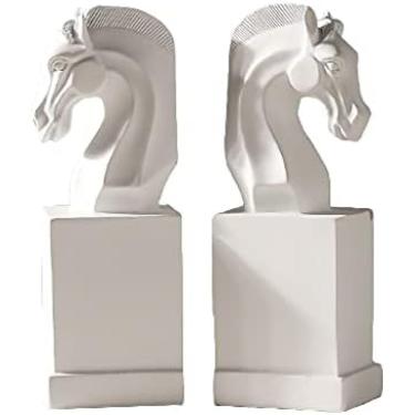 Imagem de Suportes De Livros Exclusivos Com Cabeça De Cavalo, Estantes De Livros Antigas, Móveis, Decorações De Leitura, Enfeites, Extremidades De Livros, Em Salas De Estudo, Escritórios, Armários De Vinho,