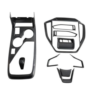 Imagem de Tempsnow Capa de painel de mudança de marchas para Subaru Crosstrek 2024 2025 com acabamento de volante, etc. Capa de acabamento do painel do console central