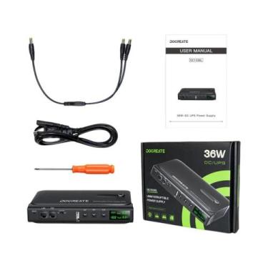 Imagem de Fonte De Alimentação Portátil DC UPS 5V-24V Com 4 Baterias 18650 Subst