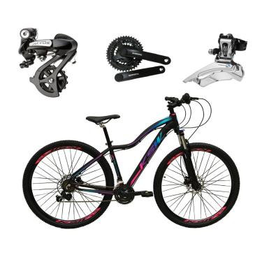 Imagem de Bike Feminina Aro 29 KSW Mwza Alumínio 24v Shimano Altus K7 Freios Hidráulicos Garfo com Trava-Feminino