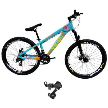 Imagem de Bicicleta 26 VikingX T25 21v Cambio Traseiro Shimano Freeride Pneu 26 Cravudo-Unissex