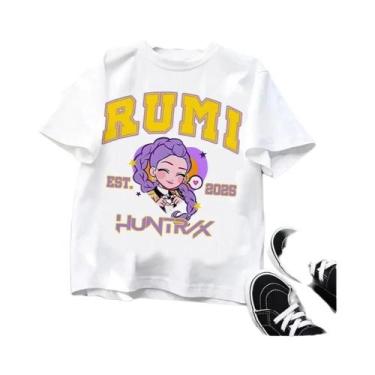 Imagem de Camiseta Infantil De Manga Curta Kpop Demon Hunters, Design De Tigre H