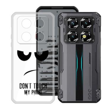Imagem de KJYFOANI Capa Oukitel WP60 5G (18.3 cm) Proteção TPU de silicone macio transparente, à prova de choque, antiqueda, ultrafina, para-choques para - Don't Touch Me