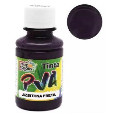 Imagem de Tinta PVA Fosco True Colors 6127 Azeitona Preta 100ml - Ideal para Art