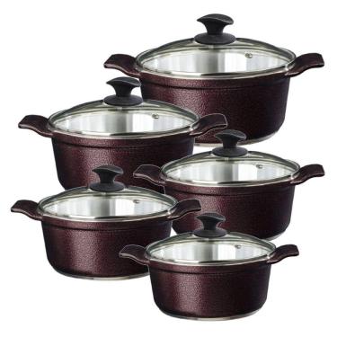 Imagem de Jogo Panelas Cereja Alumínio Fundido Usinado Javali Aa16A24