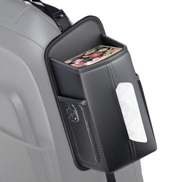 Imagem de Caixa De Armazenamento Para Assento De Carro | Cobertura de Caixa de Tecidos Retangular para Assento | Porta-Tecidos Com Alça Ajustável Grande Capacidade Acessórios Para Automóveis Caminhões E Viagens