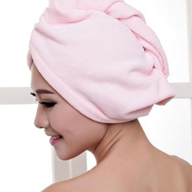 Imagem de Touca Toalha Para Secar Cabelo Microfibra Absorvente Anti Frizz Spa