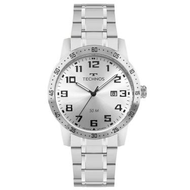 Imagem de Relógio Technos Masculino Militar Prata - 2115uar/1k