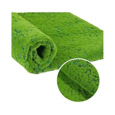 Imagem de Tapete De Grama Artificial 50X50cm, Grama Falsa Para Paisagismo De Jar