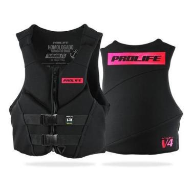 Imagem de Colete Salva Vidas Neoprene Homologado Classe V Prolife V4  - Amarelo - EG (ACIMA DE 110KG)-Unissex