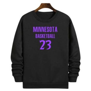 Imagem de Blusa Moletom Gola Basquete Minnesota Basketball número 23 - Loja Clic