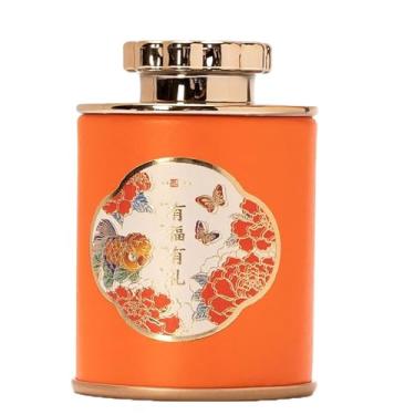 Imagem de Recipiente com tampa, latas de doces, recipiente matcha, armazenamento de açúcar, café, chaleira de chá, retrô, pote de chá, recipiente de metal com tampa, saco organizador, lata de ferro redonda