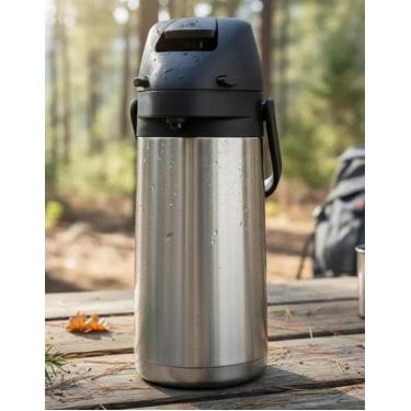 Imagem de Garrafa Térmica Avitherm 1,9L Inox Parede Dupla a Vácuo com Alavanca d