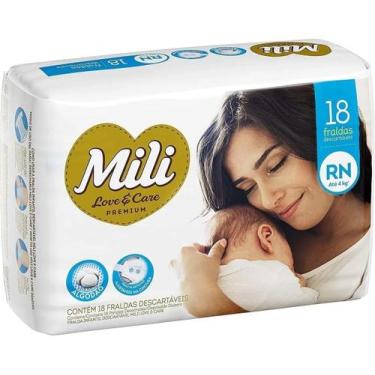 Imagem de Kit c/ 4 Fralda Mili Descartavel Lovecare Rn C/18 Unidades - Mili S.A.