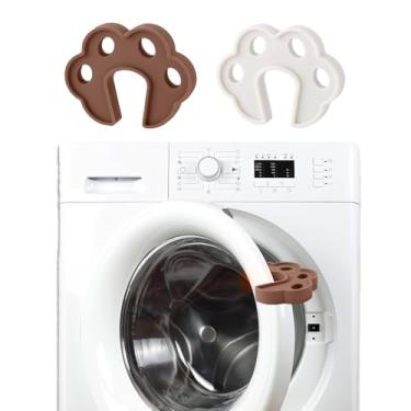Imagem de 2 peças de suporte de porta de máquina de lavar aberta, arruela de carregamento frontal de silicone, batente de porta, máquina de lavar louça, suporte de porta de lavanderia, acessórios para