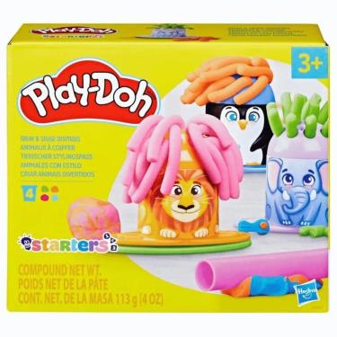 Imagem de Massinha Play Doh Animais Estilosos Com 4 Potes 3+ Hasbro