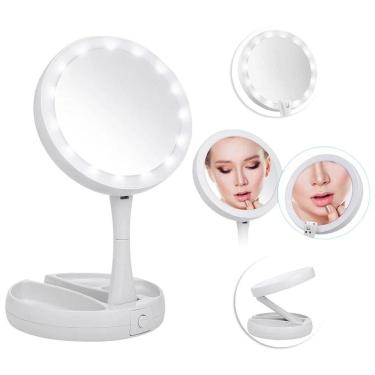 Imagem de Espelho Iluminado Dupla Face Led Perfeito Maquiagem