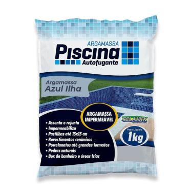 Imagem de Argamassa Piscina Aut. Impermeável Cor Azul Ilha