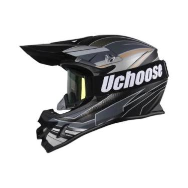 Imagem de Capacete De Motocross Off-Road Certificado DOT Com Óculos Para Downhil