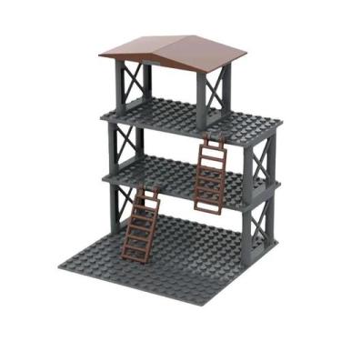 Imagem de Blocos De Montar DIY: Modelo De Torre De Observação De Base Militar Da