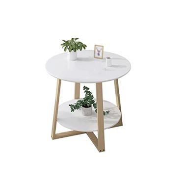 Imagem de Mesa lateral de madeira portátil para pequenos espaços, suporte de laptop móvel para computador de mesa, móveis para sala de estar e quarto, mesa de centro (cor: 6060 cm) (50 * 60 cm)